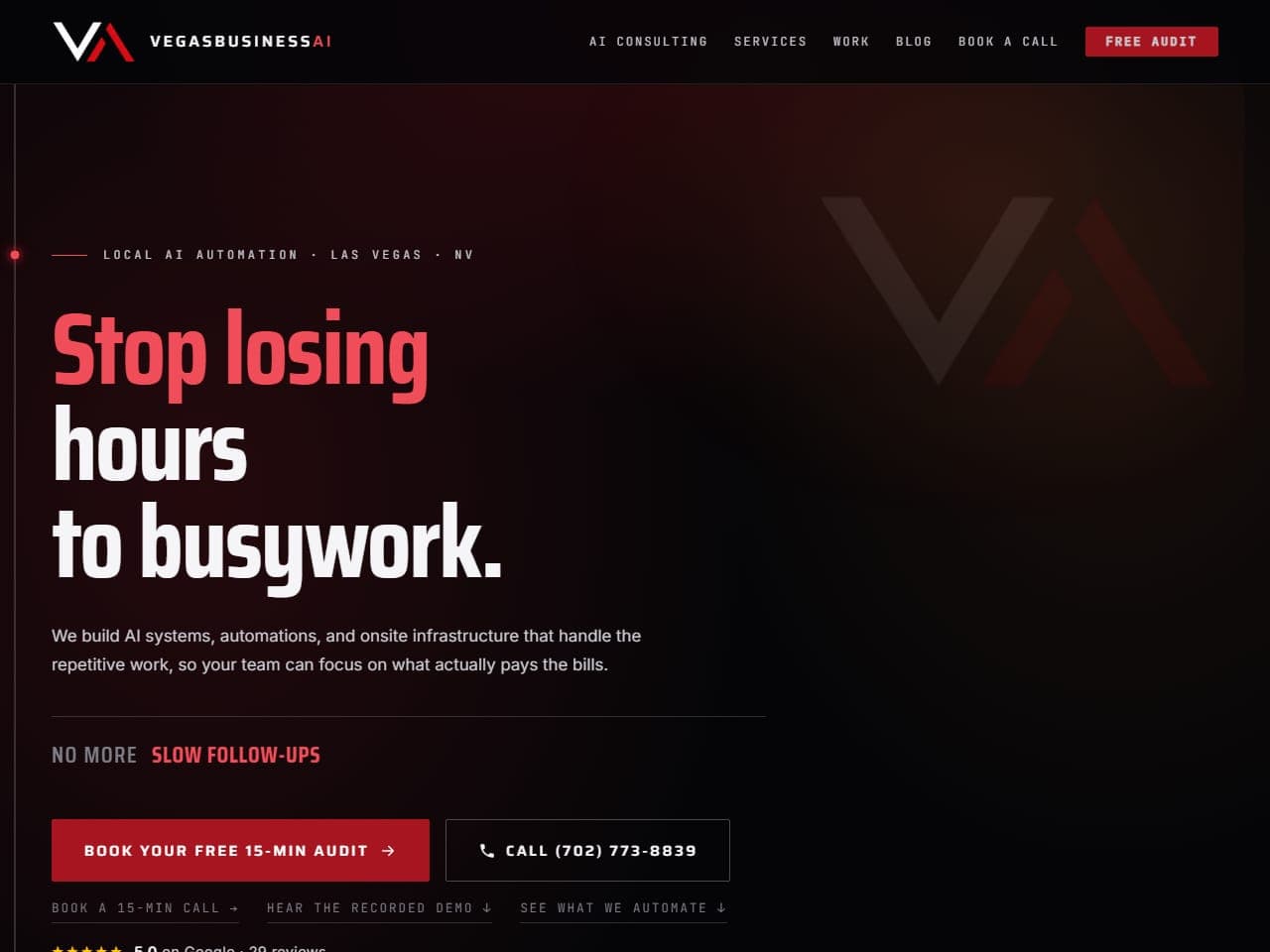 VegasBusinessAI screenshot